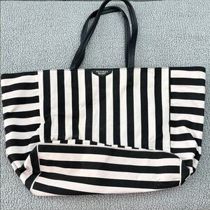 Victoria's Secret Monochrome Striped Tote